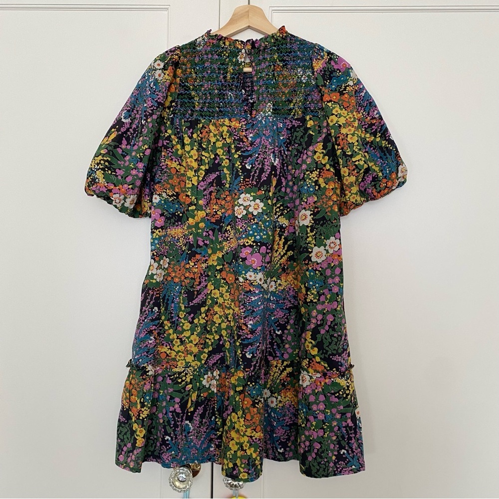 Banjanan Nicole Mini Dress Loki's Garden Black Floral Print - Picture 4 of 8